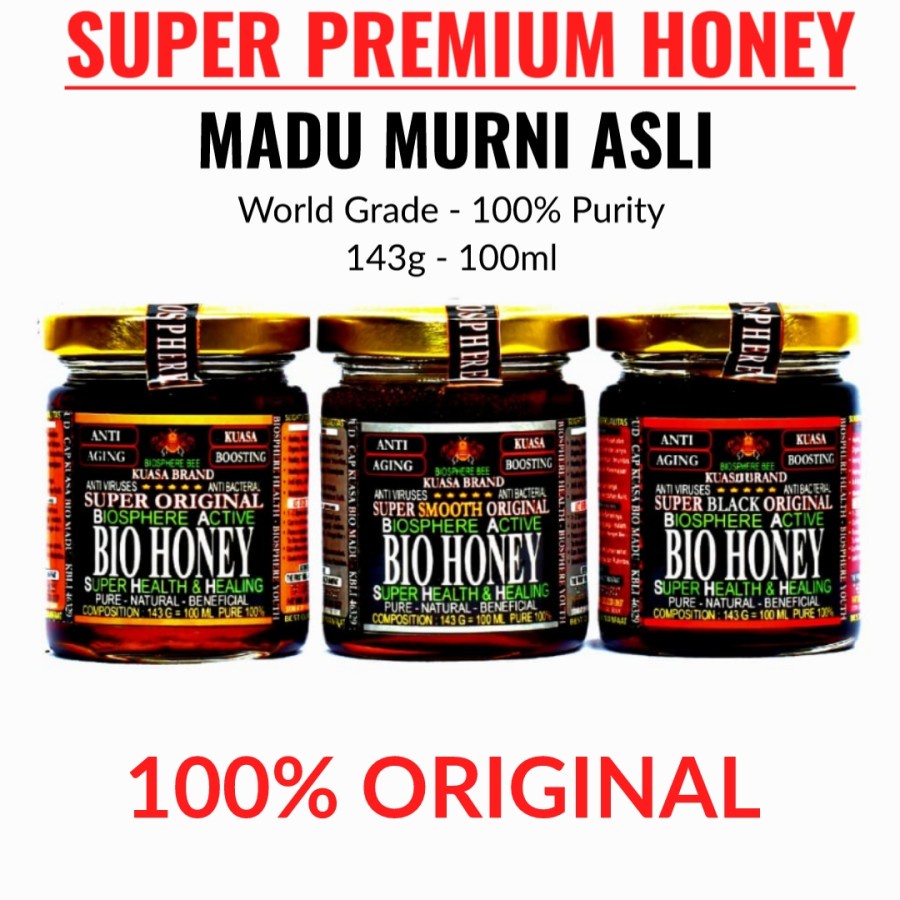 

100% Premium Honey - Madu Super Asli Original Terbaik Dunia bkn Manuka