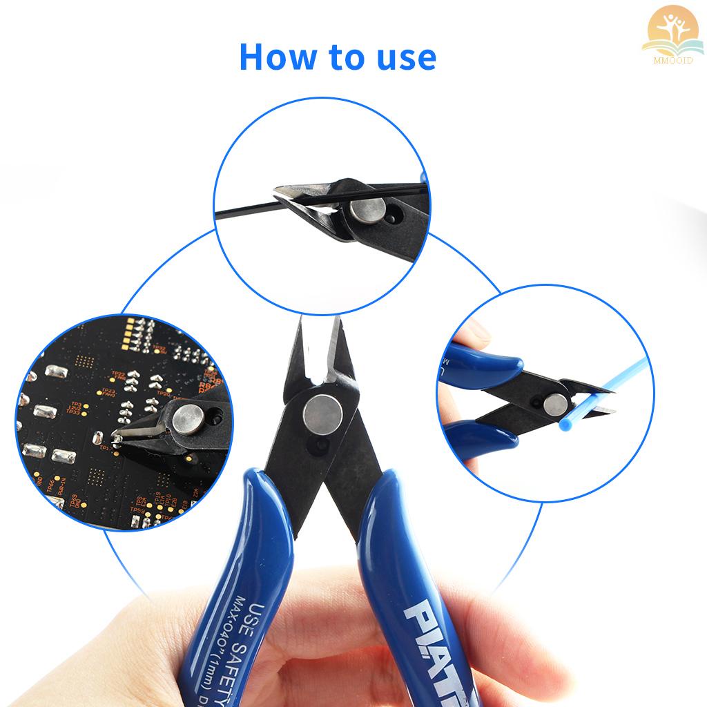 In Stock 3D Printer Parts Wire Cable Cutter Flush Tang Potong Samping Ringan Snips Nippers Shears Pegangan Nyaman DIY Elektronik Diagonal Tang Alat