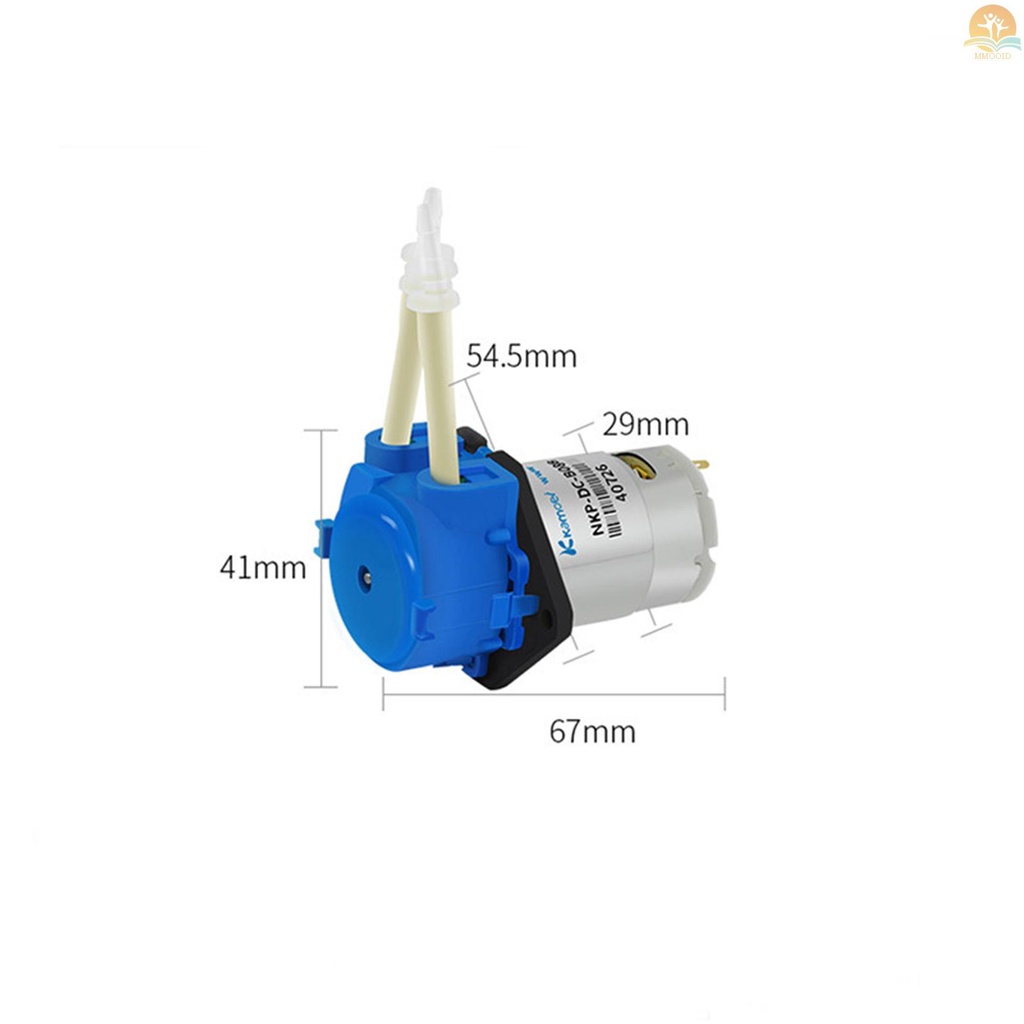 In Stock Kamoer Peristaltic Pump Pompa Air Cair Aquarium Flow Adjustable 5.2-90ml/min 12V Dosing Pump Untuk DIY Aquarium Lab Chemical Analisa Dosing Additives 1.0x3.0mm