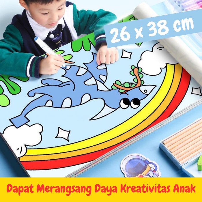 Buku Gambar Lukis Mewarnai Anak Sketchbook A4 ST0060