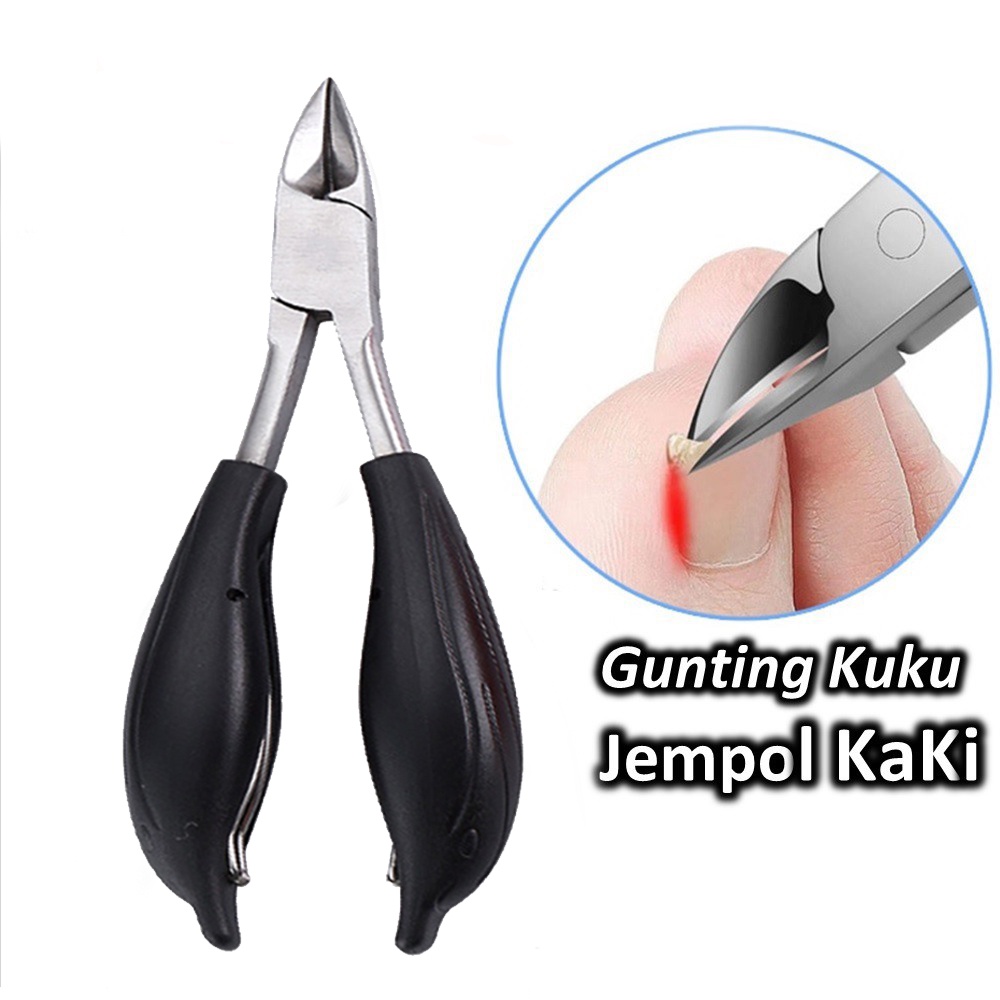 Gunting Kuku Jempol Kaki Anti Cantengan Toe Nail Clipper Edge Cutter