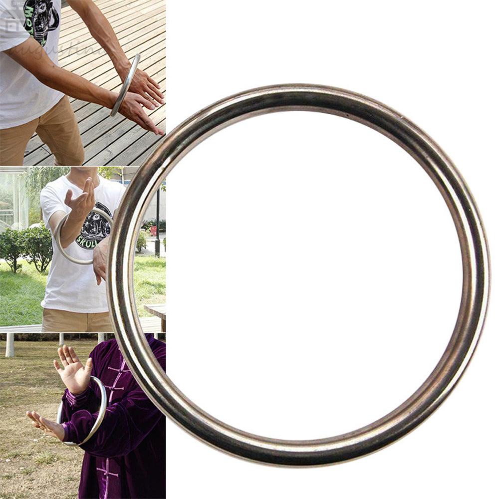 AUGUSTINA Wing Chun Cincin Produk Seni Bela Diri Profesional Yewen Chinese Kung Fu Sticky Hand Training Ring Cincin Baja Pelatihan