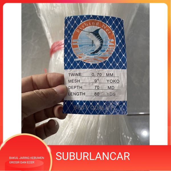 jaring ikan senar tebal 0.70 9 inchi 70md/80yds yoko pukat ikan jaring ikan besar jaring ikan murah