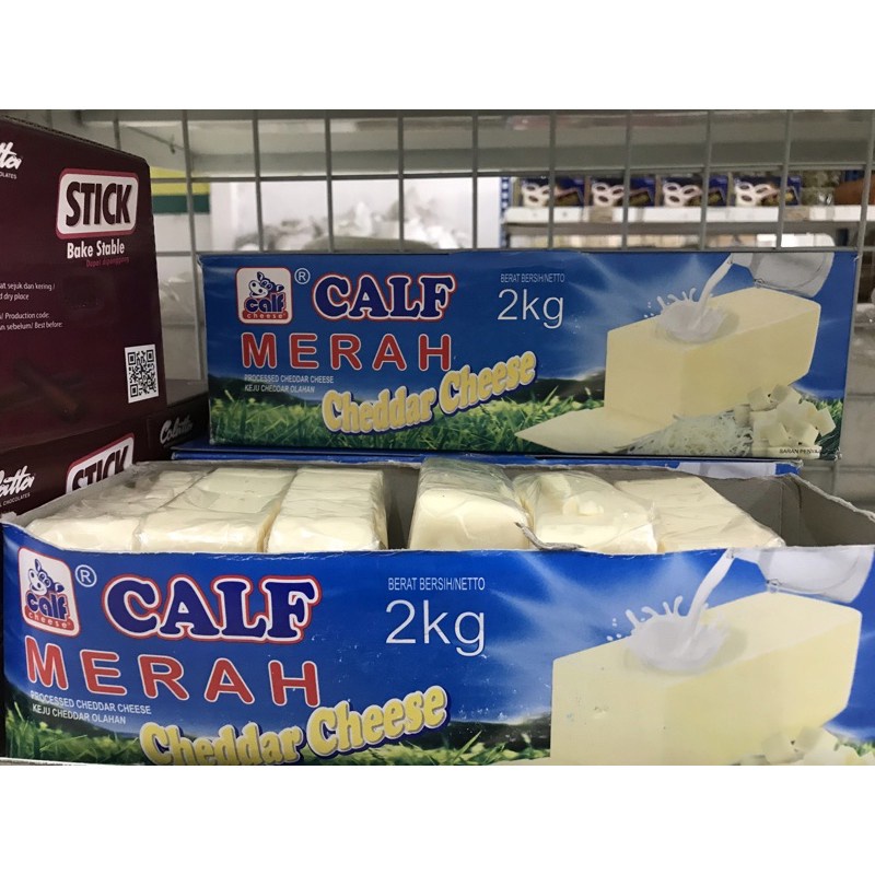 

Keju Calf Merah Cheddar Cheese 2kg