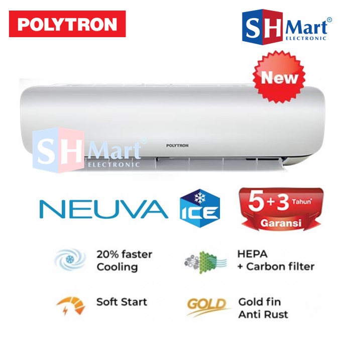 AC POLYTRON 1 PK NEW SERIES 2021 NEUVA ICE PAC-09VZ / PAC09VZ / 09VZ FAST COOLING (MEDAN)