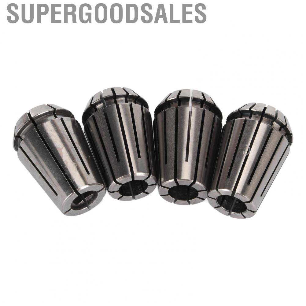 Supergoodsales Spring Collet Set  Chuck High Carbon Steel 4 Jaw 4Pcs Easy To Install Sturdy Good Grip for Engraving Machines Home