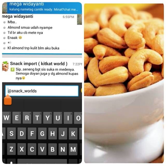 

✨Ready Stok✨ - 1Kg Mede Panggang ( Oven ) Roasted cashew grosir murah - Asin Bawang