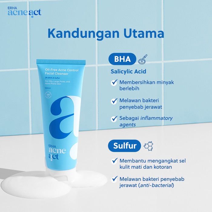ERHA AcneAct Oil-Free &amp; Acne Control Cleanser
