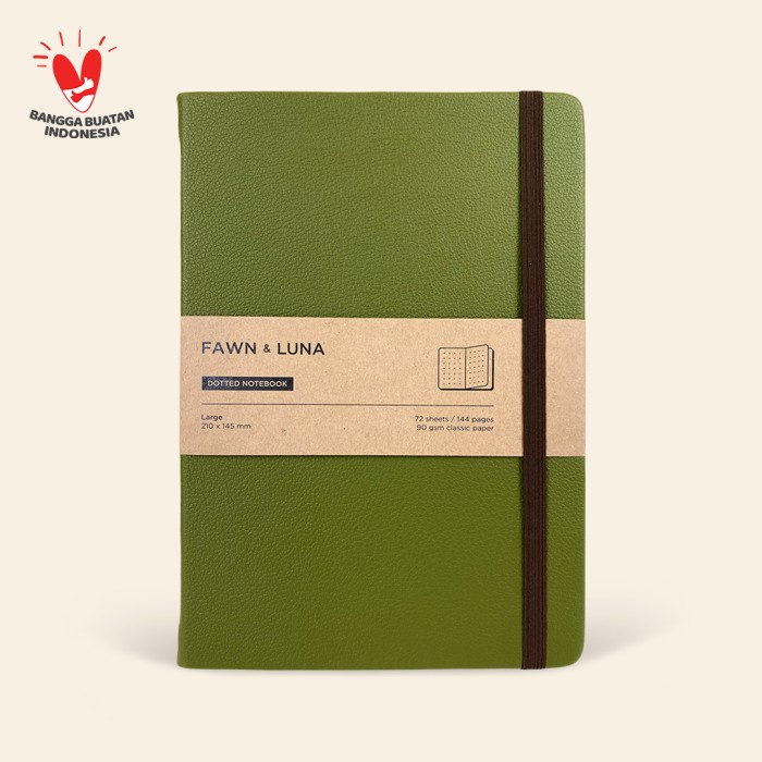 

✨BISA COD✨ -Notebook / Journal A5 Large - Moss Haze - Buku Jurnal / Agenda - Ruled