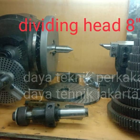 dividing head 200mm BS 2 - kepala pembagi milling 8 IN - dividing penjepit milling