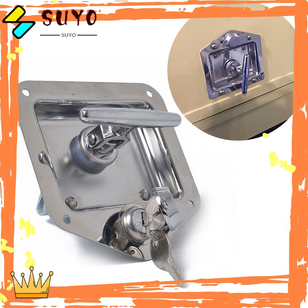 SUYO T-handle Lock Hot with Keys Kunci Lemari Pintu Garasi Stainless Steel