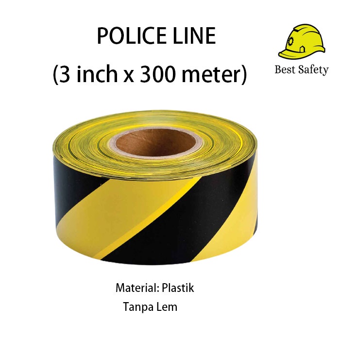 PROMO UNTUKMU!! Police Line / Garis Polisi 3 inchi x 300 meter / Barricade Tape