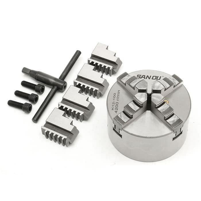 kepala bubut 18" kaki 4 - clau bubut - claw bubut - chuck bubut san ou CLAW SAN OU