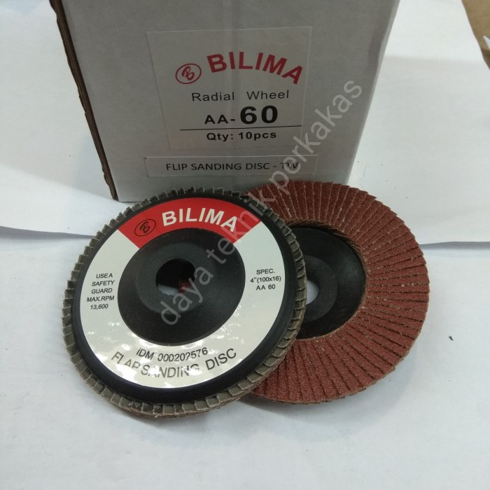 AMPLAS SUSUN #60 BILIMA TAIWAN - FLAP DISC #60 BILIMA - RADIAL WHELL GC