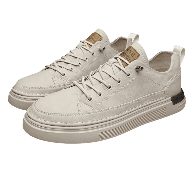 Sepatu Lari Fashion Sport Sepatu Pria Kulit Cowok Kekinian Sneakers Putih Casual Sneakers Pria Impor