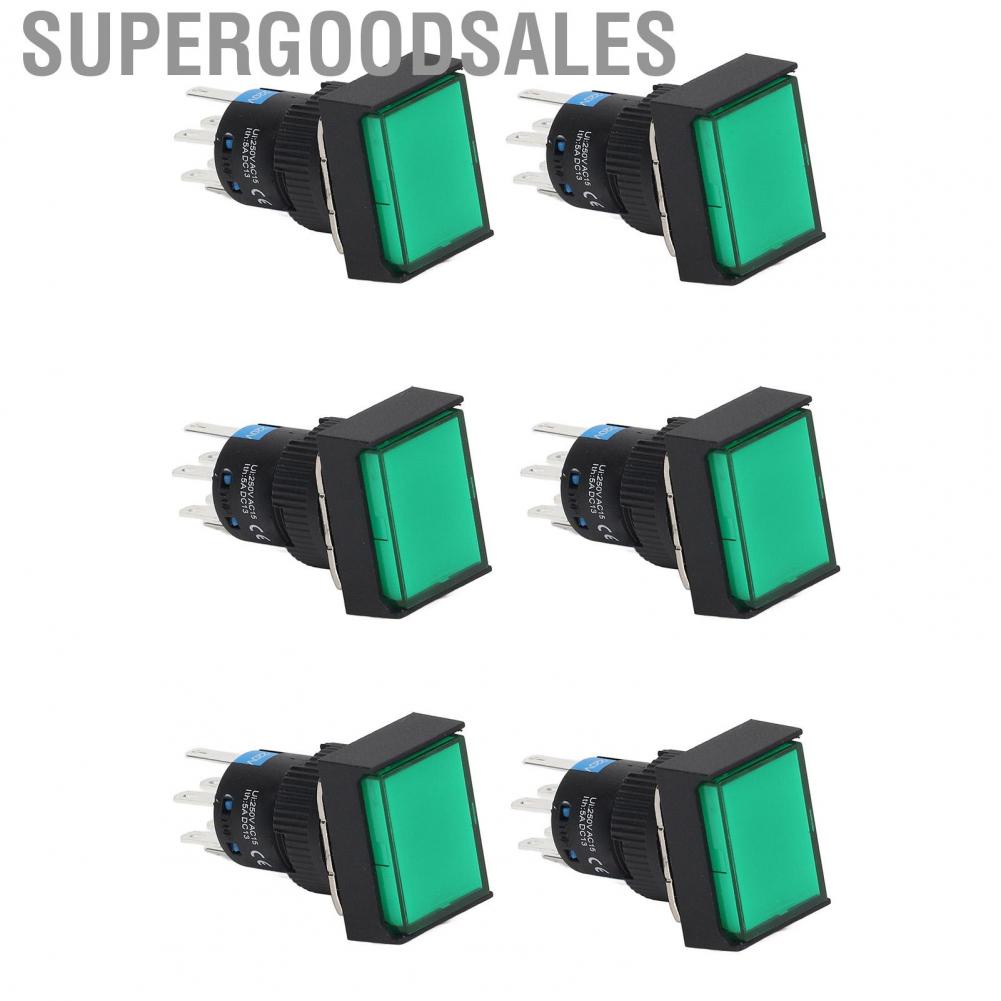 Supergoodsales Pushing Switches  ABS Wide Application Push Button Switch with Light for Equipment