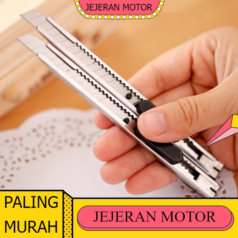 

CUTTER STAINLESS STEEL cuter pisau tajam kater stainles awet tahan lama kuat pemotong Jejeran Motor Jogja