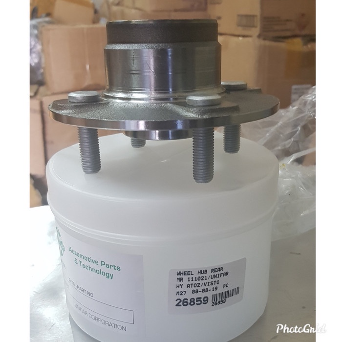 SPAREPART OTOMOTIF- Nap Roda Belakang + Bearing Hyundai Atoz/Kia Visto Unifar -KOMPONEN AKSESORIS