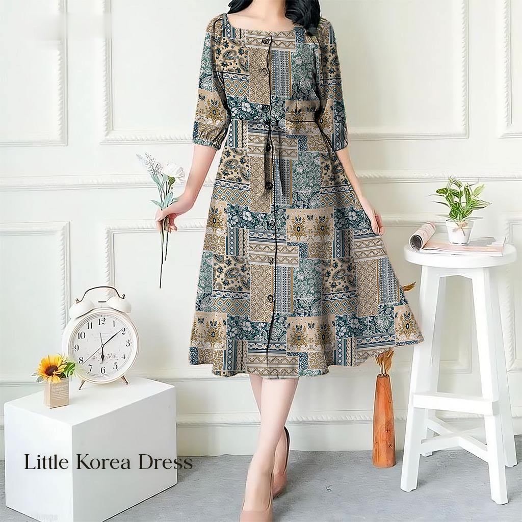fashion wanita FASHION Dress Wanita DRESS KOREA DAISY Keknina Fashion Wanita Fashion Dress Bunga dre