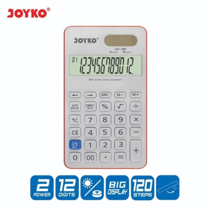 

JOYKO CC38 CHECK & CORRECT CALCULATOR - Kalkulator Meja CC 38