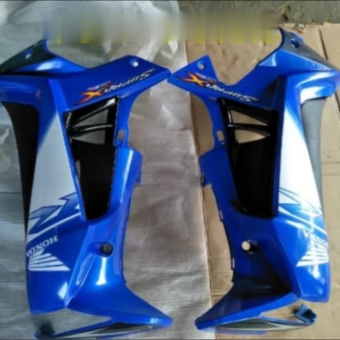 Cover Body Sayap Depan + Loper Supra X 125 New Betmen 2008-2012 Biru POLOS