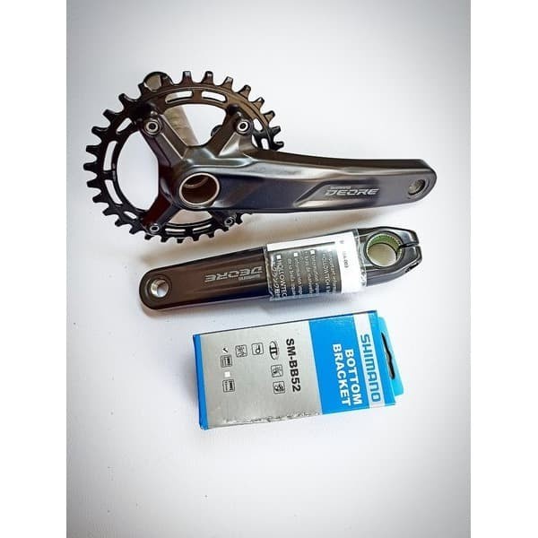 Crankset Shimano Deore M5100 32T Single Speed Crank Include BB HT2