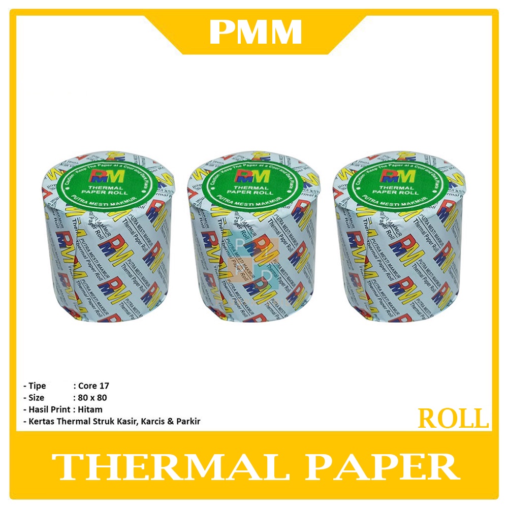 

PMM - Thermal Roll Struk Kasir 80 x 80 mm - Roll