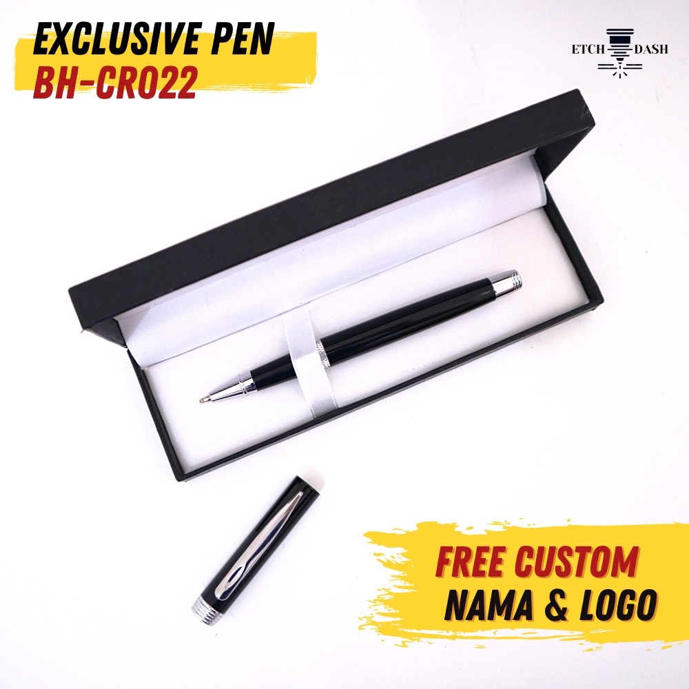 

Pulpen Metal Eksklusif + Box Hitam Free Custom Souvenir Perusahaan - Exclusive Pen BH-CR022