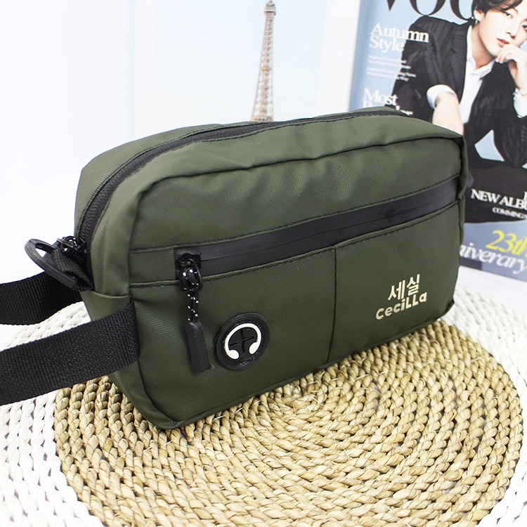 Tas Import Banjarmasin Waistbag Pria & Wanita Waterproof DR 02 By Cecilla Tas Selempang Cowok Cewek 