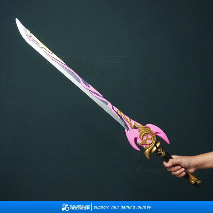 Miniatur Genshin Impact Ayaka Kamisato Mistsplitter Reforged Signature Sword