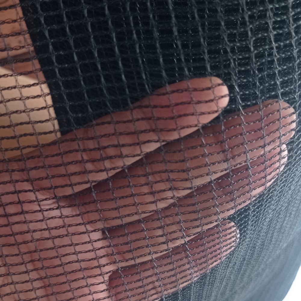 Jaring Waring Ikan Double Hitam Kolam Pagar Cap Macan  1 Roll