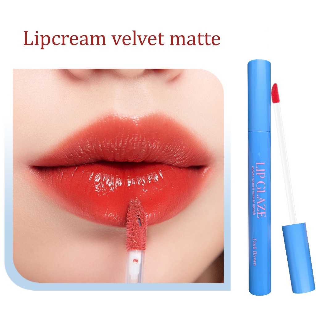 NUZ [BPOM] AMY'S DIARY Lipcream Lip Glaze Velvet Smooth Matte Waterproof 5 Warna-1