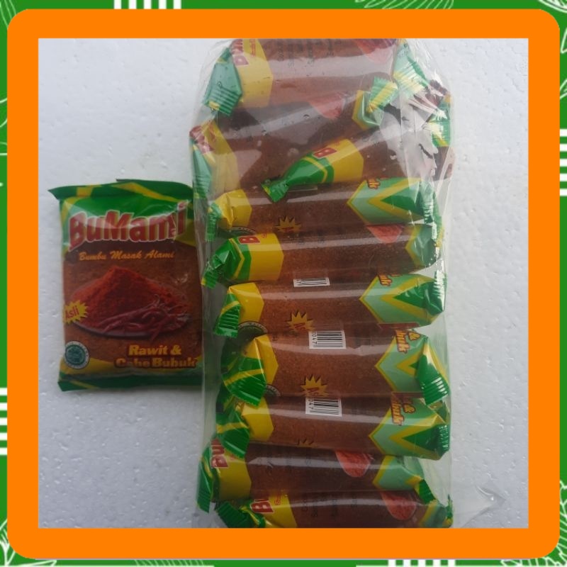 

1 pack Bu mami hijau 40 gram x 10 pcs cabe bubuk Best Seller