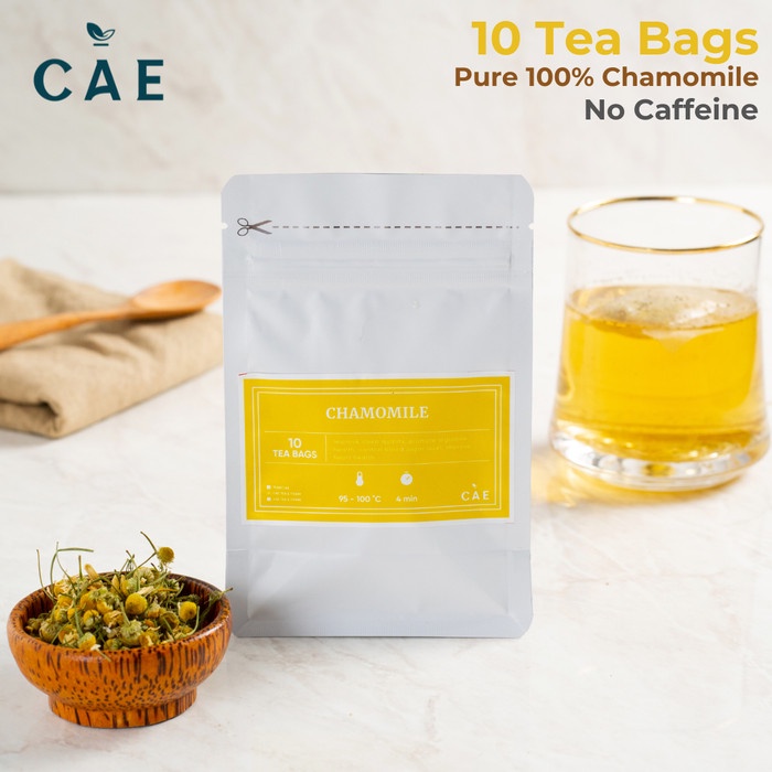 

CHAMOMILE 10 TEA BAGS Teh Bunga chamomile Herbal Dried Kering Alami