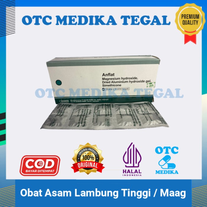 Anflat 10 Tablet Obat asam lambung tinggi / maag