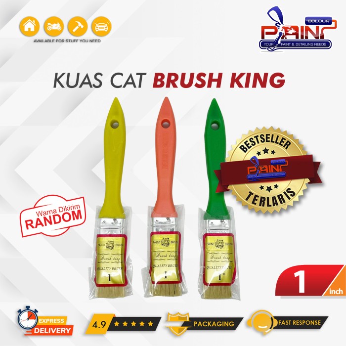 

Kuas Cat Brush King 1 inc koas Paint Brush