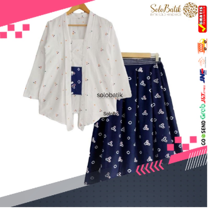BATIK STYLE JAWA KEREN TERLARIS /SETELAN BATIK JUMPUTAN KEBAYA SOLO