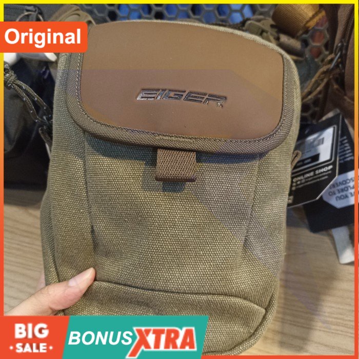 Tas Paha EIGER19891989 REXON CANVAS 2.0 Legpack Bag 91000 7218 Original Cowok