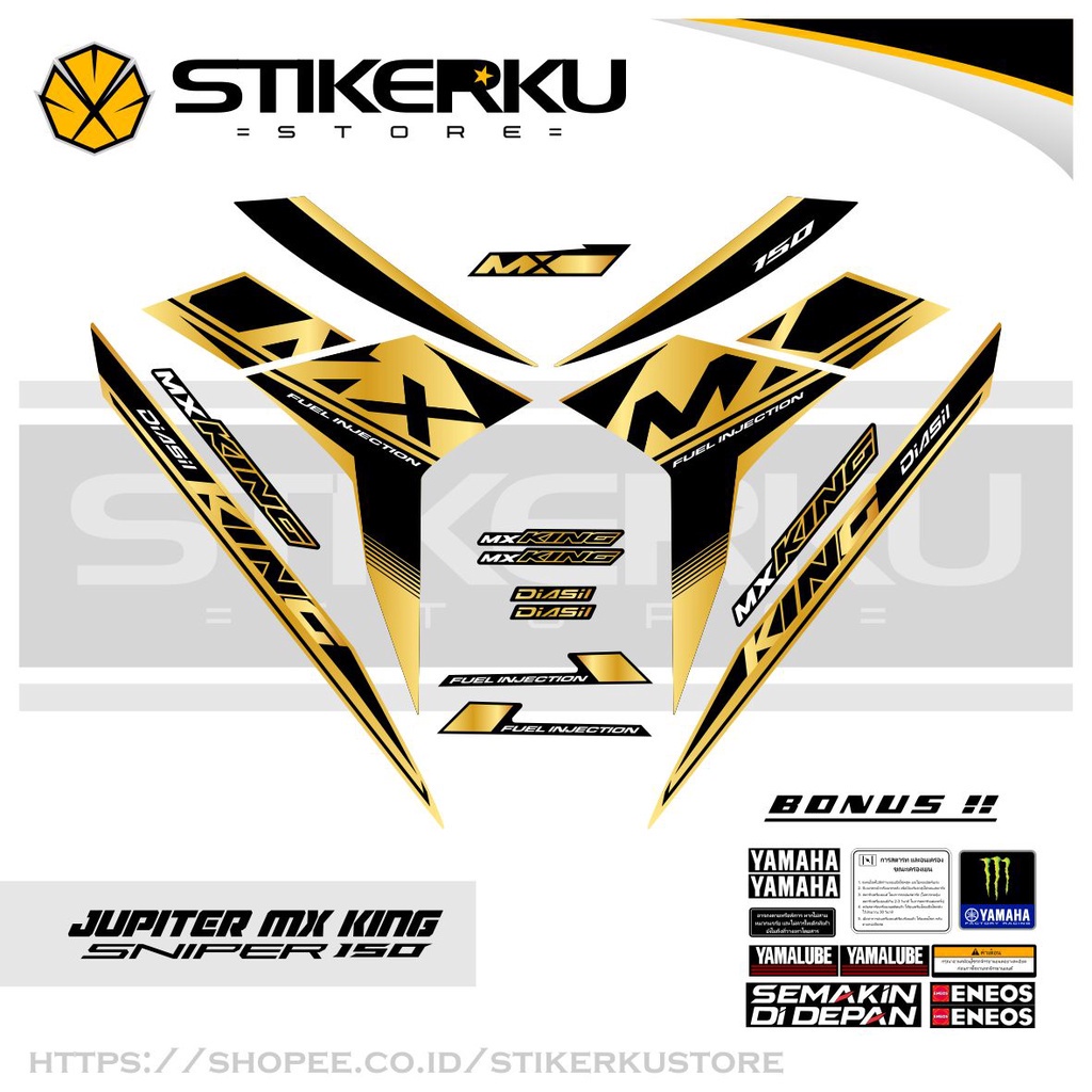 Striping Stiker MX KING Sniper 150 MXi EDISI MX  Sticker MX KING