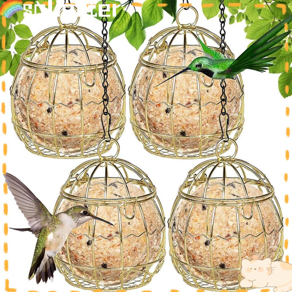 Solighter Bird Feeder Hewan Dengan Pengait Halaman Kebun Feeder Bird Cage