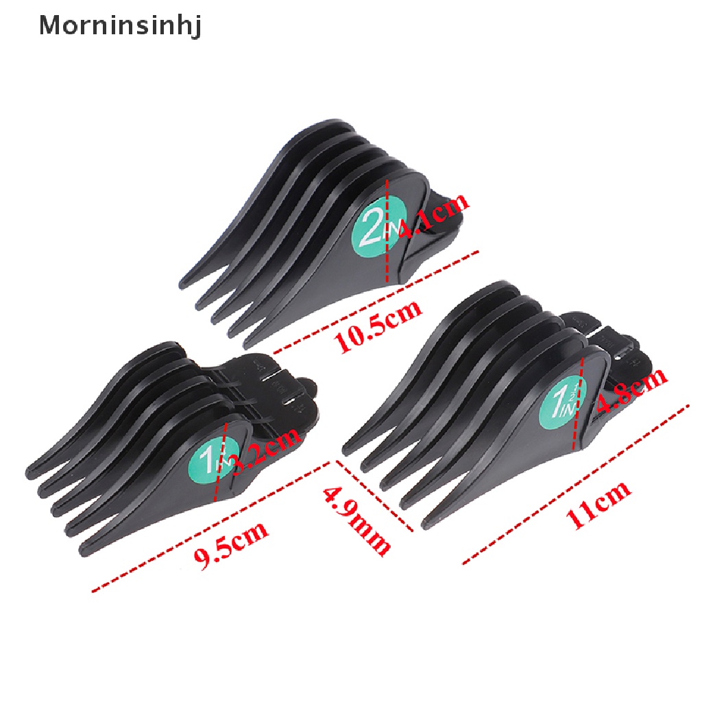 Mornin 3Pcs Ukuran Besar 32 /38 /51mm Limit Comb Trimmer Cutg Guide Clipper Untuk Wahl id