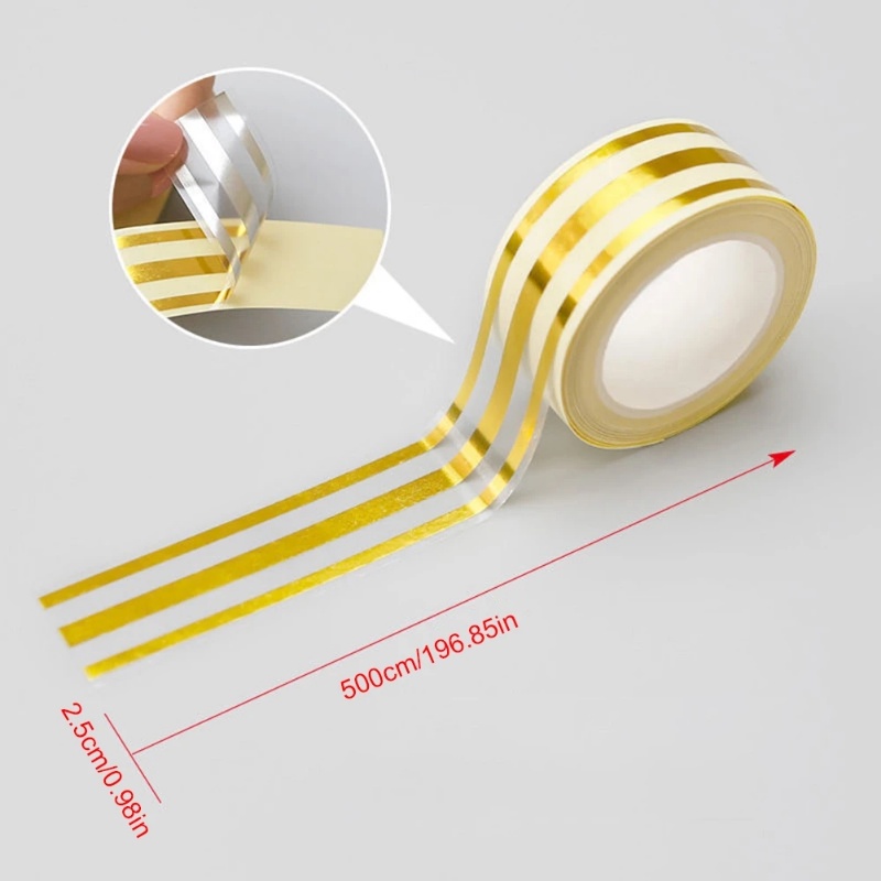 5m/roll Tape Gap Ubin Keramik Tahan Air/Self-Adhesive Gap Sealing Foil Strip Stiker Lantai