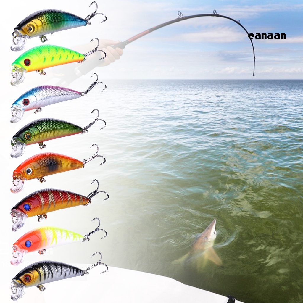 Cnn-7cm/8g Umpan Umpan Treble Hook 3D Mata Lambat Tenggelam Tahan Air Kesetiaan Besar Memancing Bentuk Realistis Dapat Digunakan Kembali Crankbait Memancing Memikat Alat Pancing