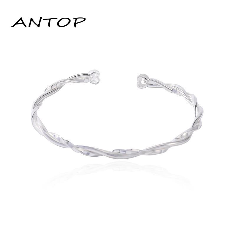 【Antop】 Double-layer Cinta Gelang Mobius Gelang Wanita Sterling Silver Desain Musim Panas Bermutu Tinggi