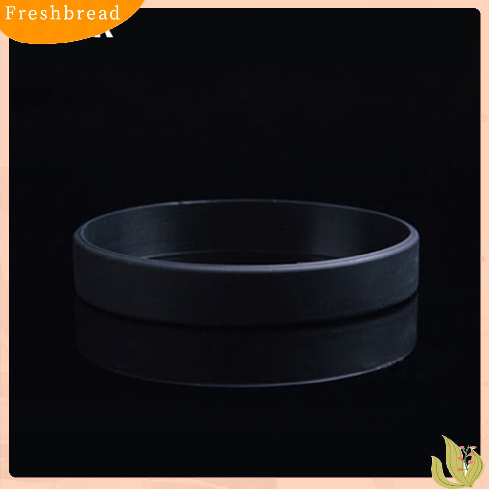 &lt; Freshbread &gt; 2Pcs Fashion Silicone Wristbands Wrist Band Gelang Desain Olahraga Warna Solid