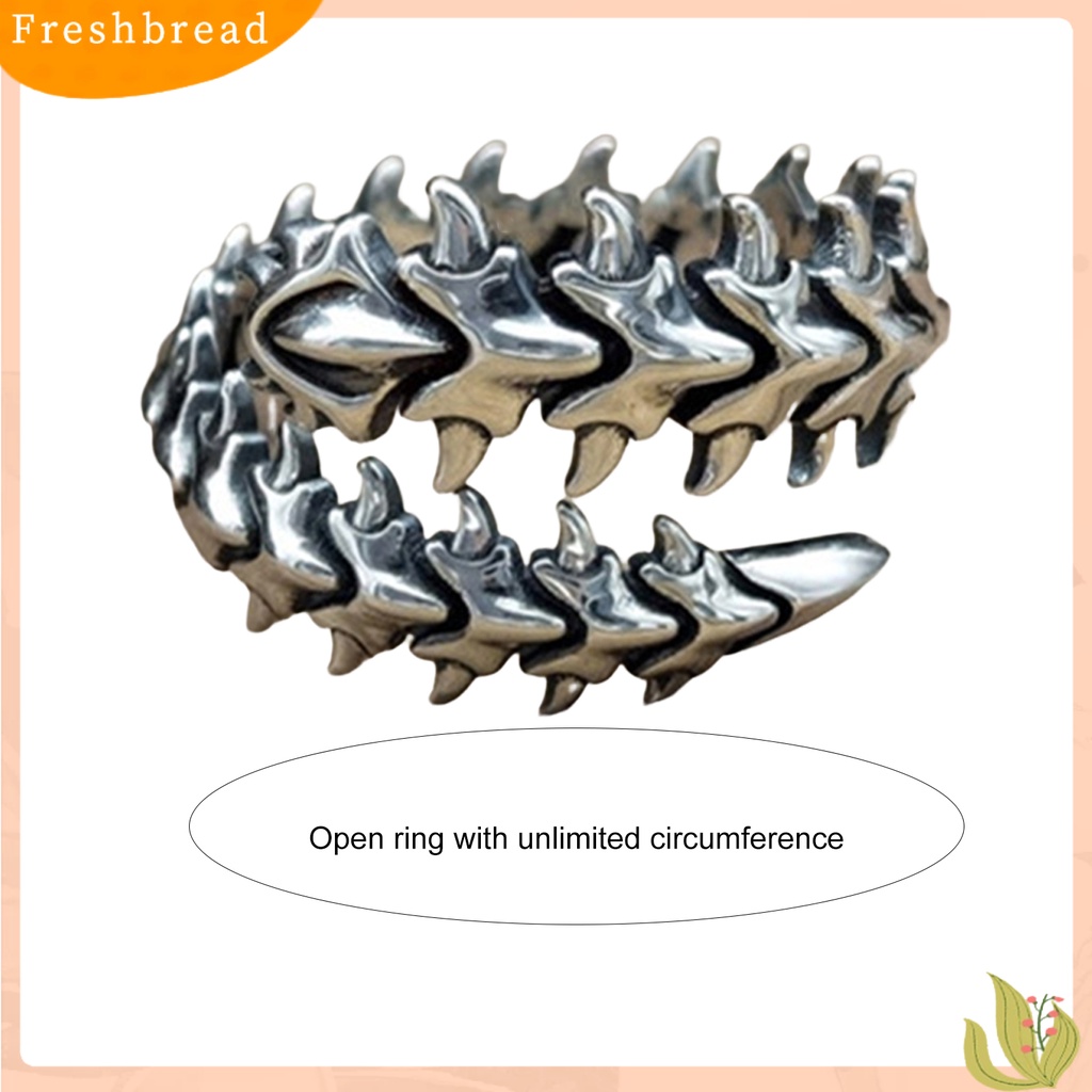 &lt; Freshbread &gt; Punk Adjustable Alloy Pria Cincin Chine Pasangan Pembukaan Cincin Perhiasan Aksesoris