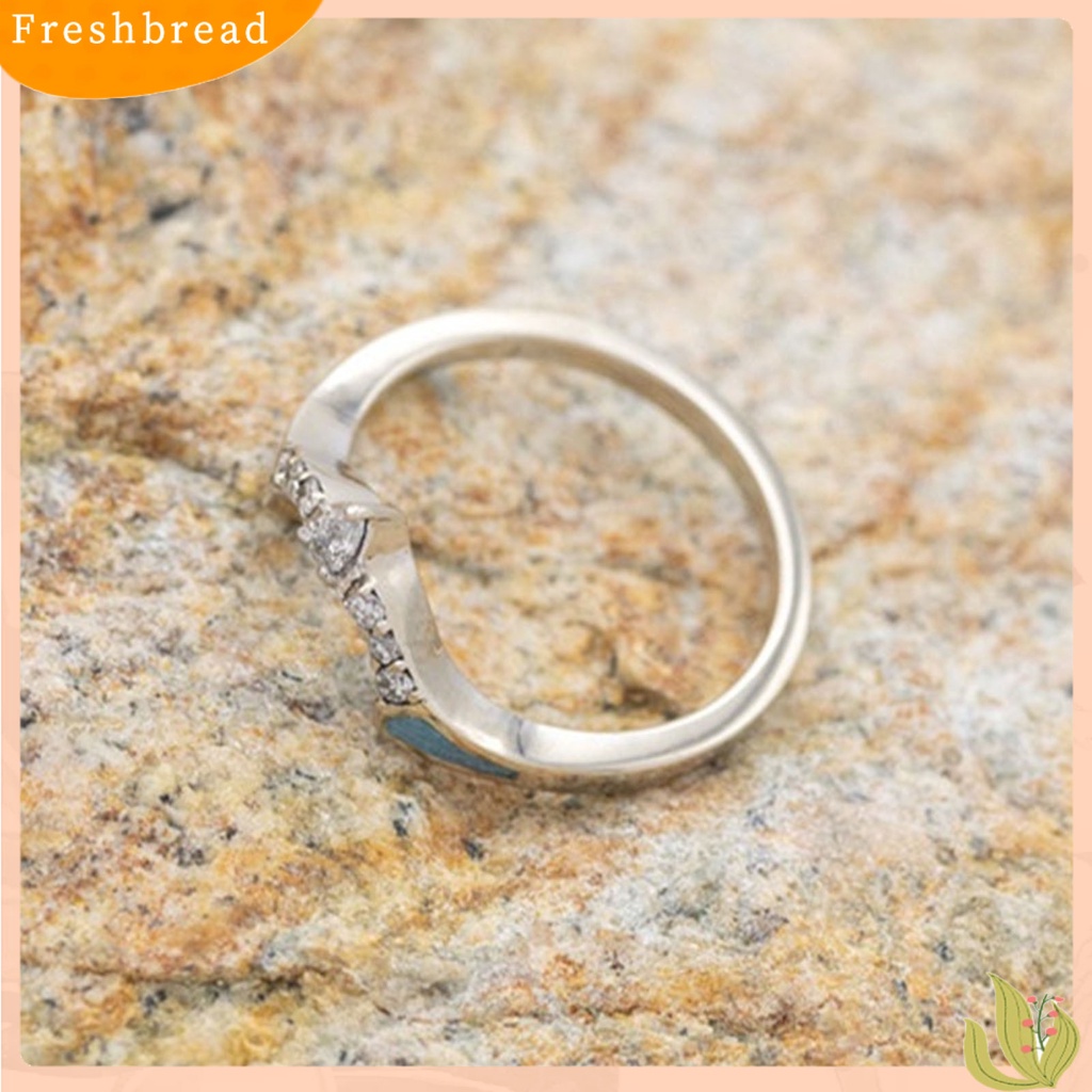 &lt; Freshbread &gt; 3Pcs Women Rings Stackable Artificial Turquoise Women Electroplated Tahan Lama Finger Rings Aksesoris Perhiasan