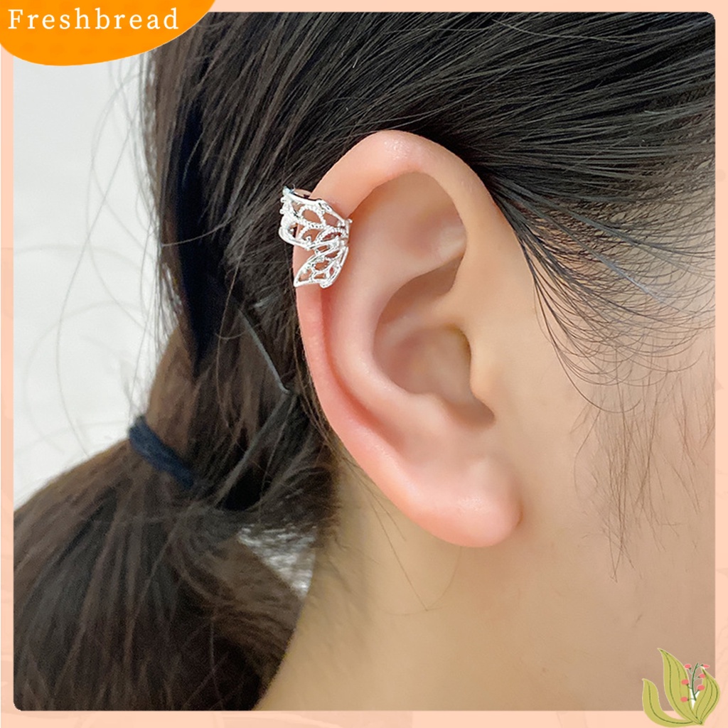 &lt; Freshbread &gt; 1Pc Manset Telinga Non-Piercing Hypoallergenic High Gloss Cantik Mini Hadiah Fashion Perhiasan Berongga Kupu-Kupu Klip Bungkus Tulang Rawan Anting-Anting Untuk Harian