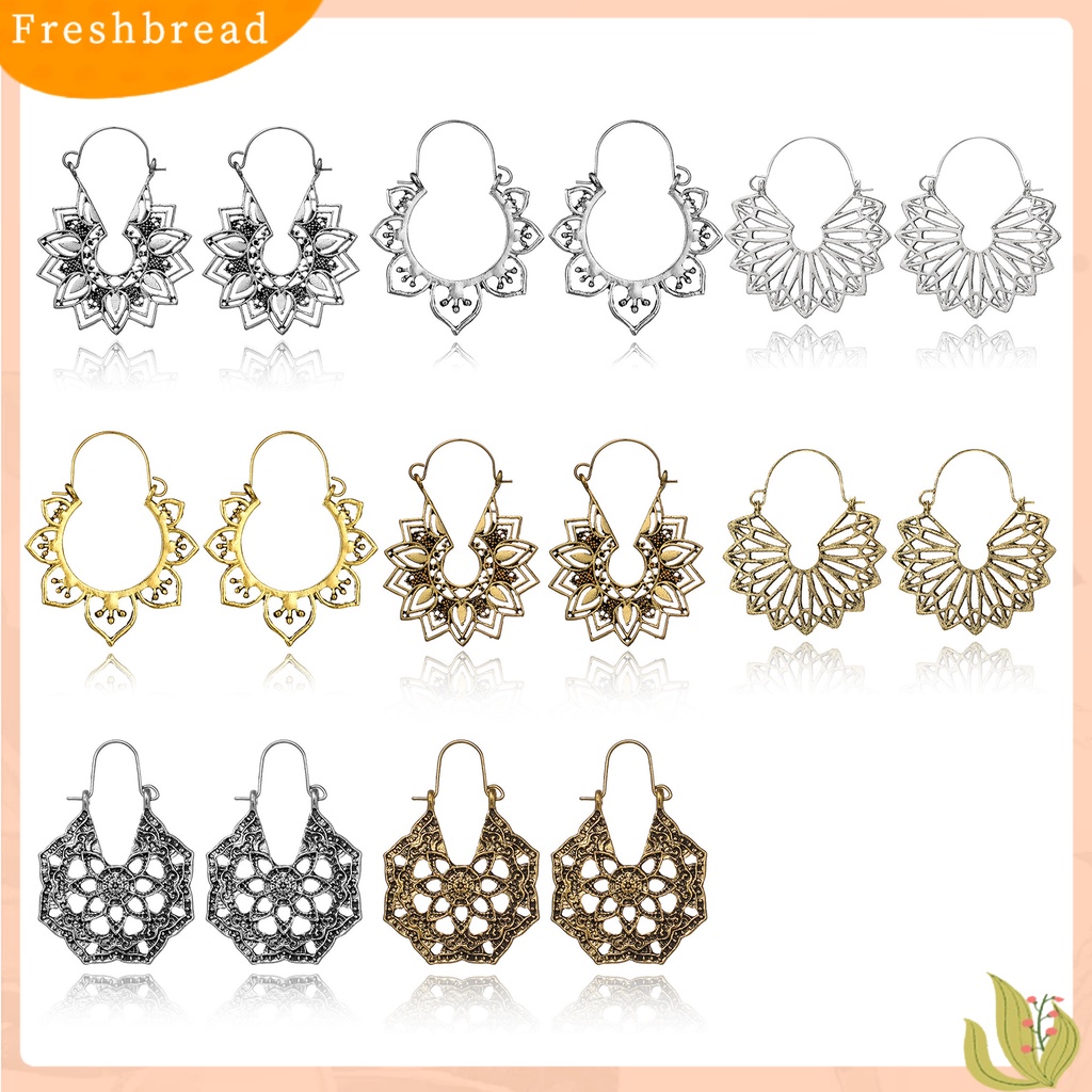 &lt; Freshbread &gt; Anting Gantung Bahan Alloy Tahan Aus Anting Menjuntai Desain Unik Untuk Pesta