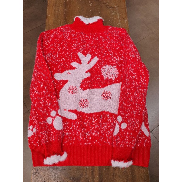 CHRISTMAS EDITION WOMAN KNIT SWEATER TOP •CAROL• IMPORT BAJU RAJUT WANITA TEMA NATAL MOTIF RUSA RUDOLPH